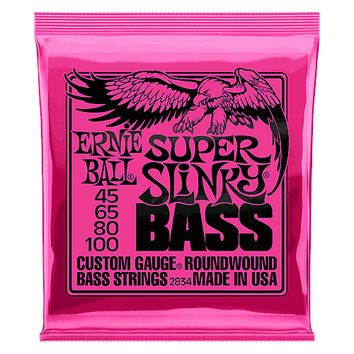 Ernie Ball - Encordado para Bajo Eléctrico Super Slinky 45-100 Mod.2834