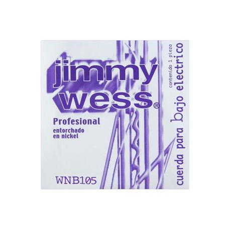 Jimmy Wess - Cuerda 4A para Bajo Eléctrico, Pro. Niquel 105 Mod.WNB105