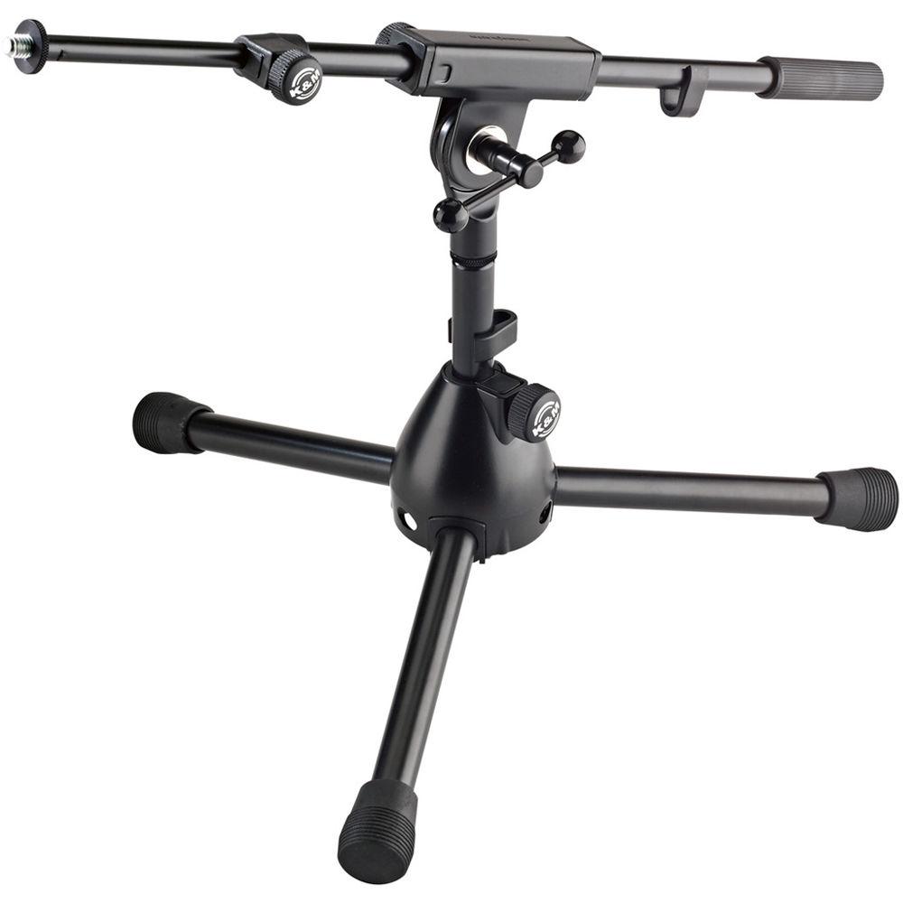 K&M - Stand para Micrófono de Mesa RIEN, Color Negro Mod.25950