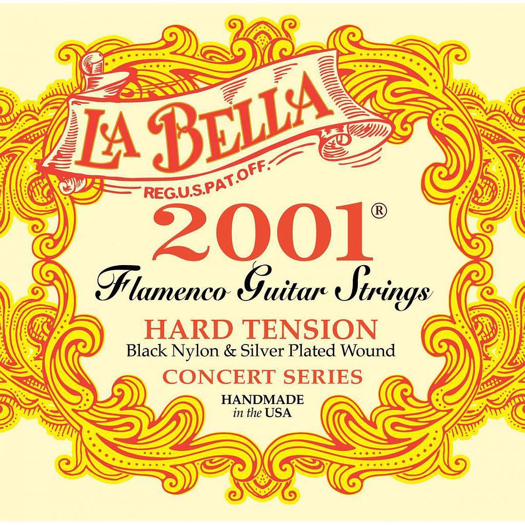 La Bella - Encordado para Guitarra Flamenca 2001, Nylon Ten D Mod.2001FLAHARD