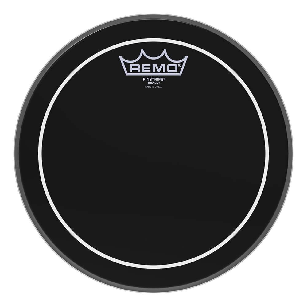 Remo - Parche Ebony Pinstripe Hidráulico, Color: Negro Mod.ES-16__-PS