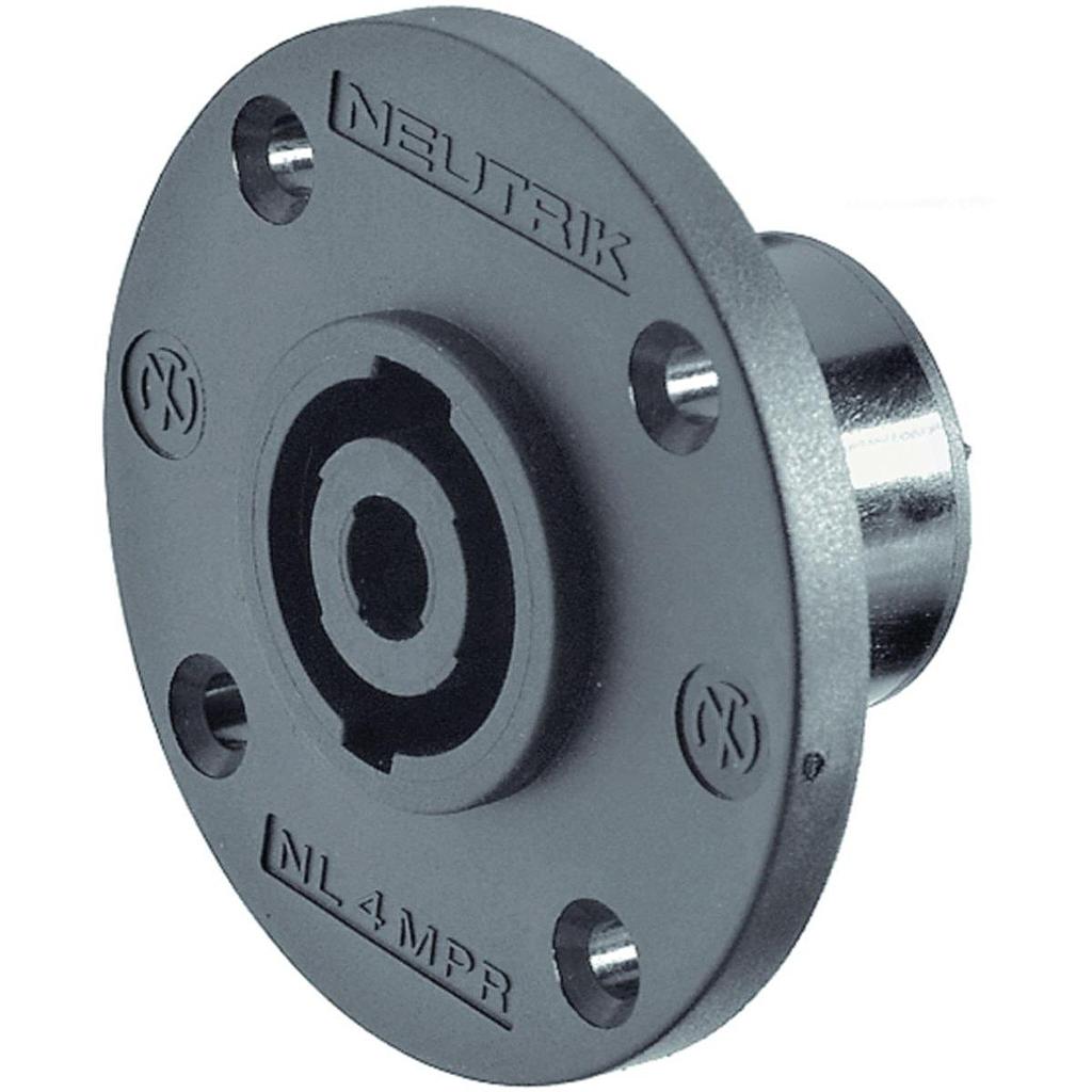 Neutrik - Conector Speakon 4 Polos Macho Para Chasis Redondo Mod.NL4MPR
