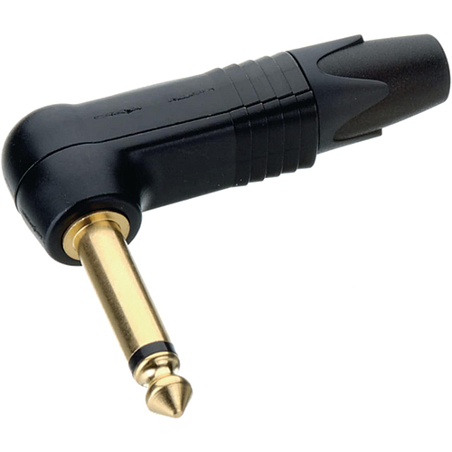 Neutrik - Plug Mono de 1/4 con Angulo de 90°, Contacto en Oro Mod.NP2RX-B_64