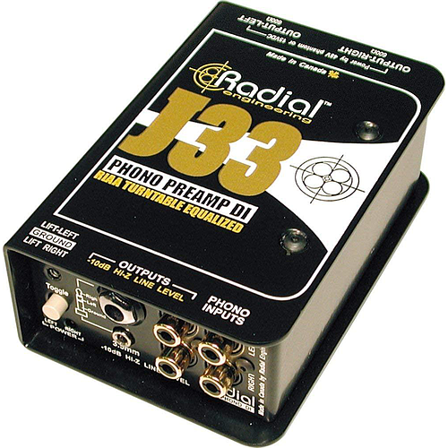 Radial - Caja Directa Activa Estereo RCA-XLR Mod.J33_380