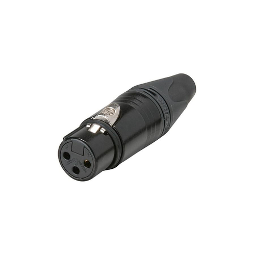 Neutrik - Conector Hembra 3 Polos Serie XX, Contactos en Oro Mod.NC3FXX-B