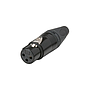 Neutrik - Conector Hembra 3 Polos Serie XX, Contactos en Oro Mod.NC3FXX-B