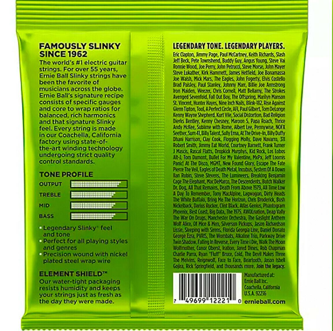 Ernie Ball - 3 sets de Encordados Regular Slinky para Guitarra Eléctrica Mod.3221_3