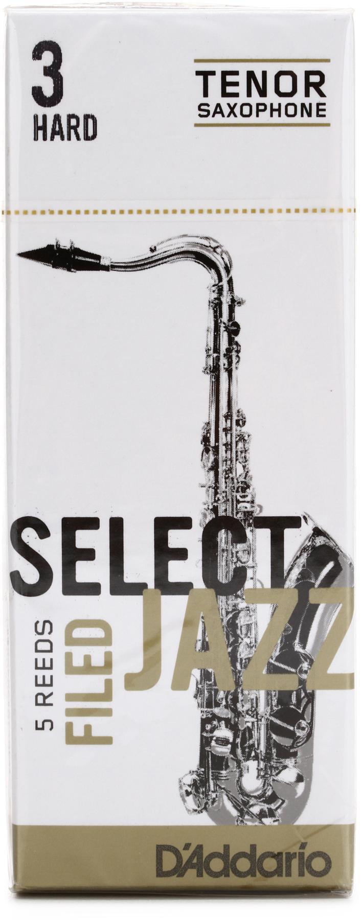 D'Addario - Cañas Select Jazz para Sax Tenor, 5 Piezas Medida: 3H Mod.RSF05TSX3H_28