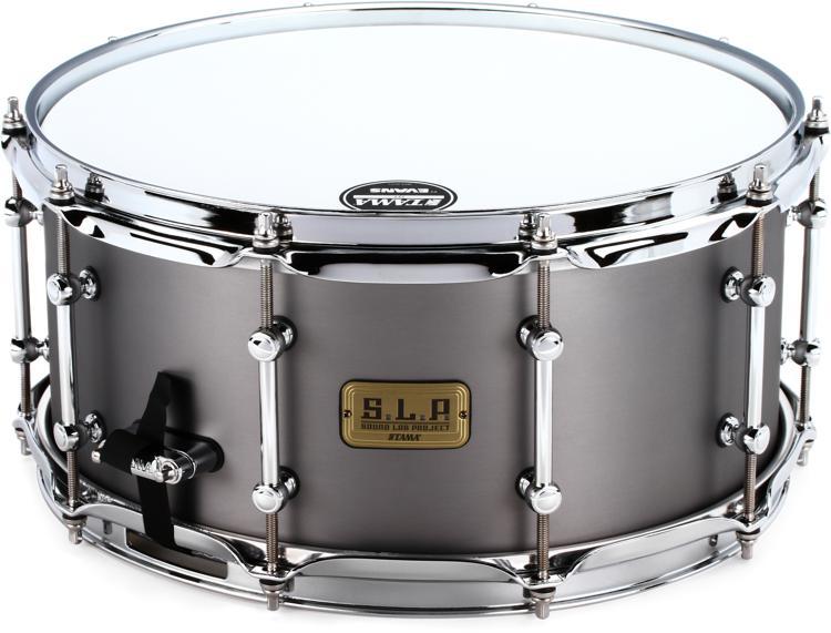 Tama - Tarola "S.L.P." 6.5" x 14" de Acero, Color: Gris Mod.LSS1465_6