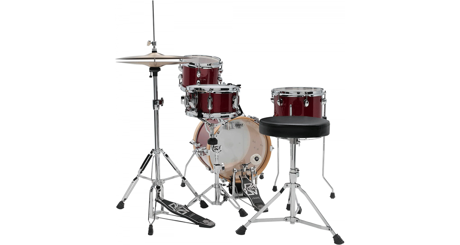 Tama - Batería Club Jam de 4 Piezas con Herrajes, Color: Rojo Mod.LJK44H4-CPM_17