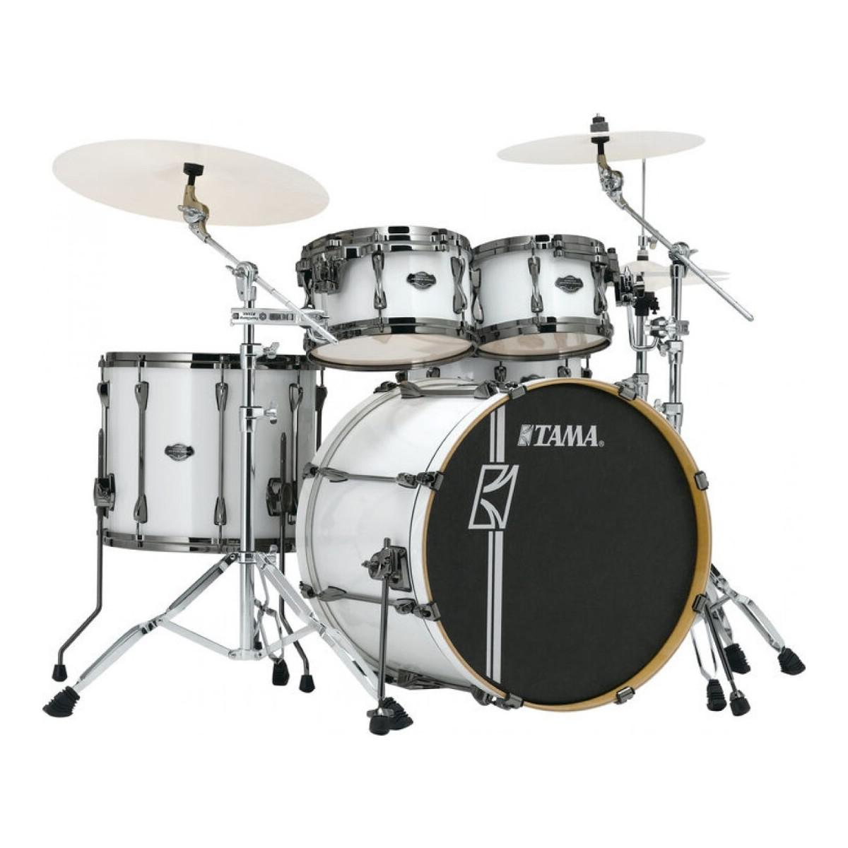 Tama - Batería Superstar Hyper-D 5 Piezas con Atriles, Color: Blanca Mod.MK52HZBNS-SGW_15