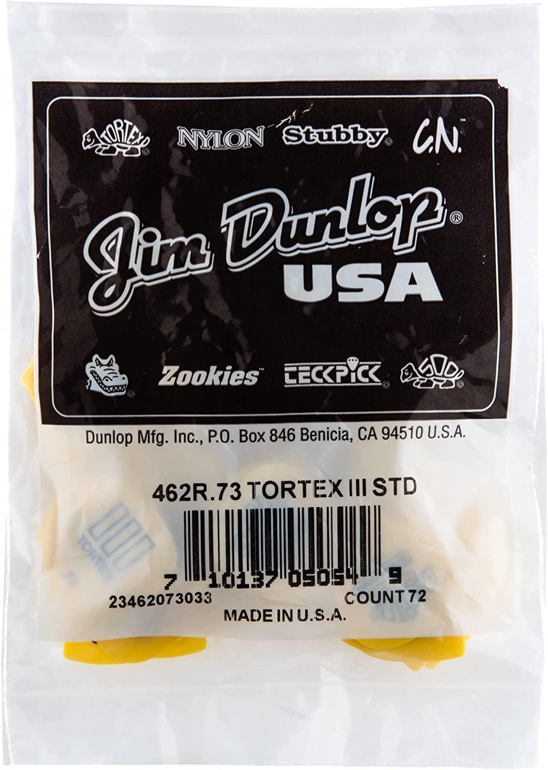 Dunlop - 72 Plumillas Tortex TIII, Calibre: .73 mm Mod.462R.73_27