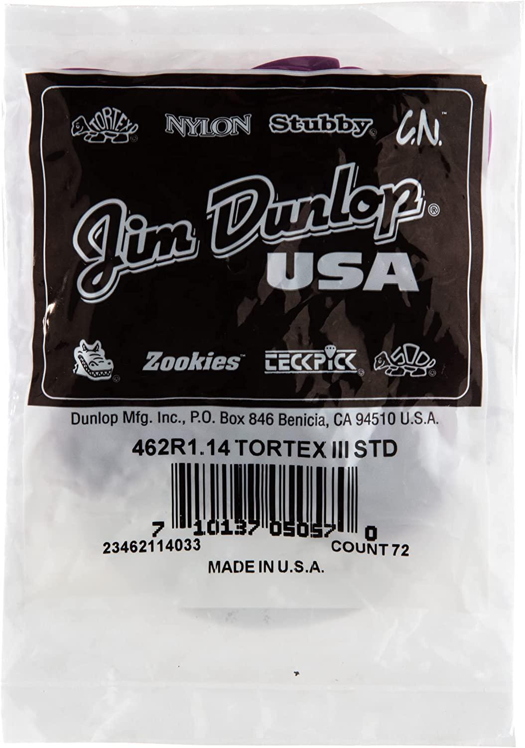 Dunlop - 72 Plumillas Tortex TIII, Calibre: 1.14 mm Mod.462R1.14_41
