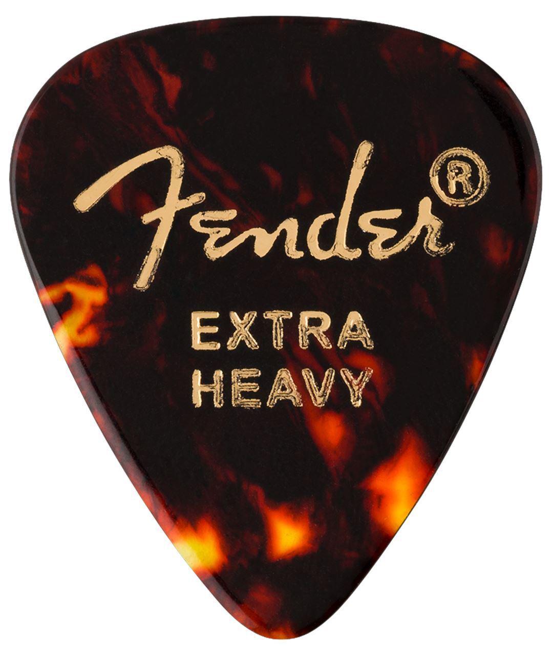 Fender - 12 Plumillas 351 Shape Premium Celuloide, Calibre: Extra Heavy Mod.198-0351-200_59