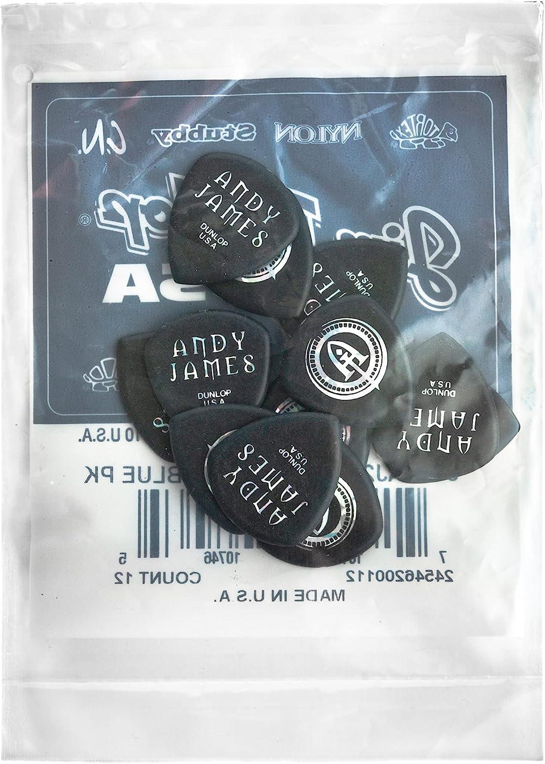 Dunlop - 12 Plumillas Andy James Flow Guitarra, Tamaño: 2.0 mm Mod.546RAJ200_2