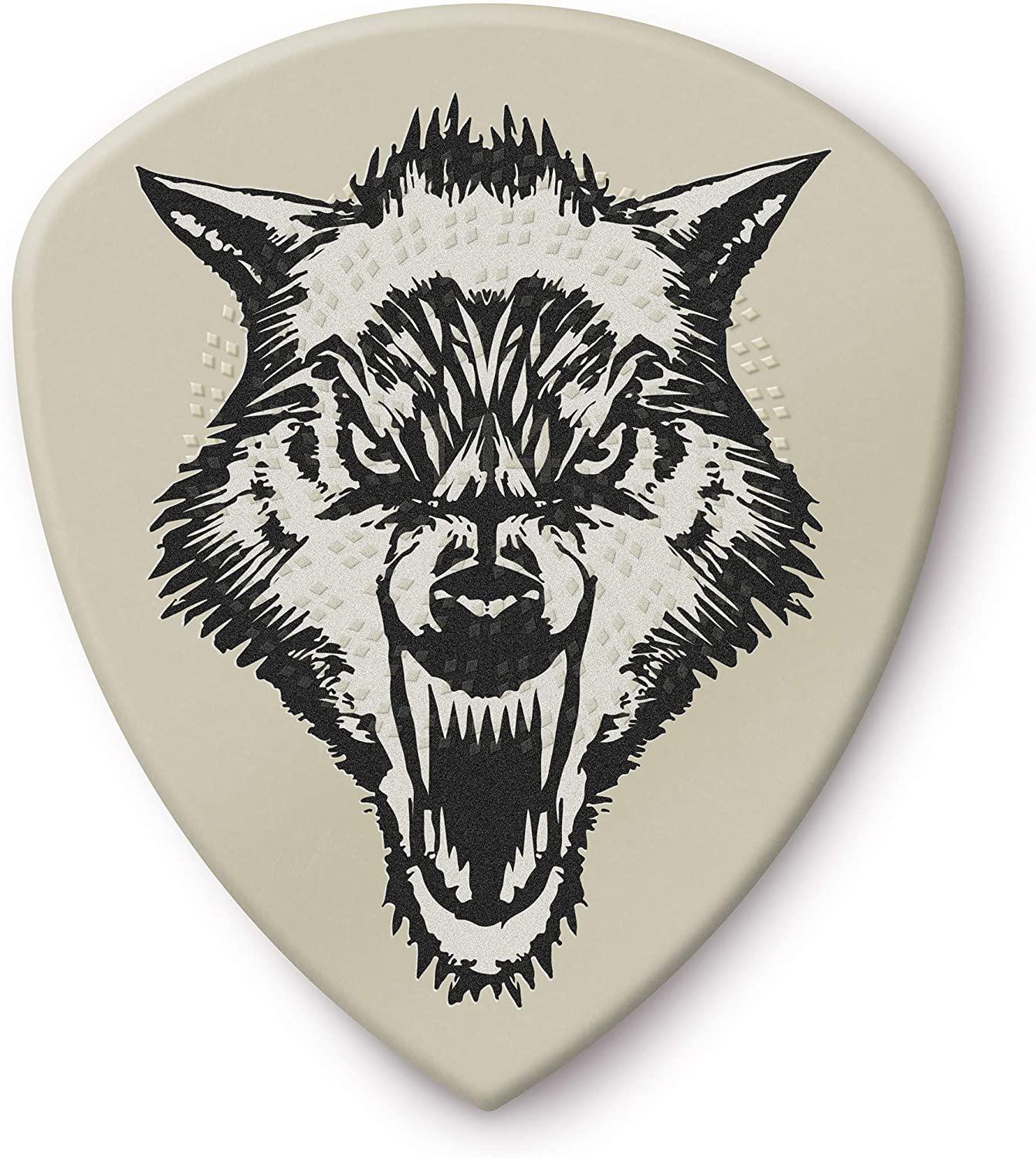 Dunlop - 6 Plumillas James Hetfield White Fang para Guitarra, Tamaño 1.14 mm Mod.PH122P114_21