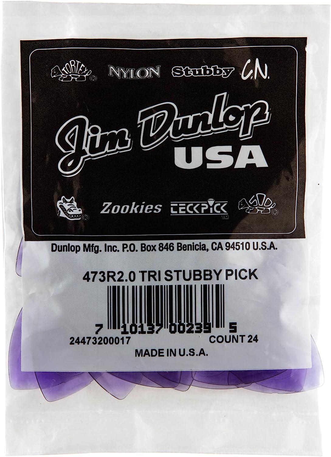Dunlop - Plumillas Tri Stubby, 24 Piezas Calibre: Varios Mod.473R-2.0_37