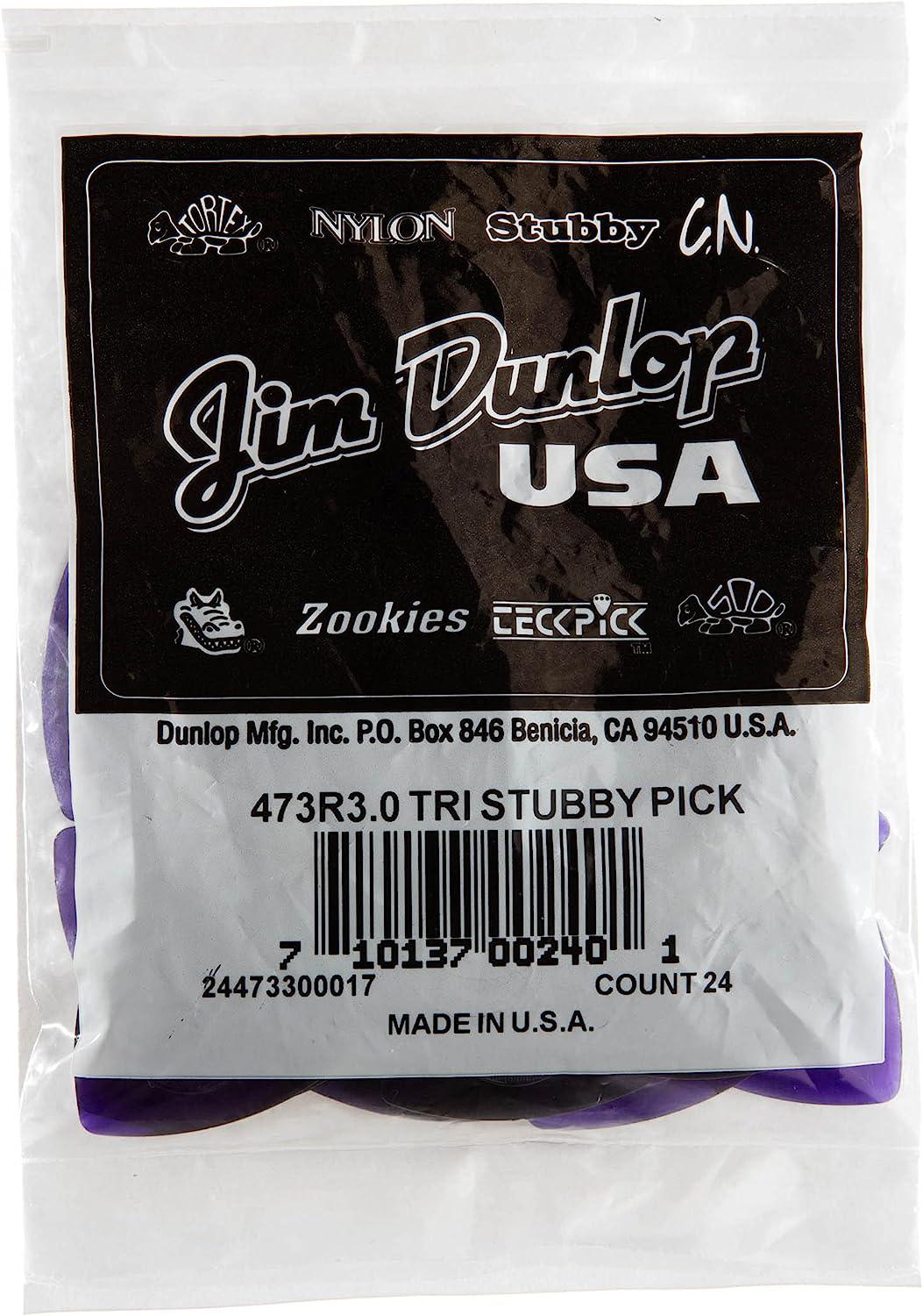 Dunlop - Plumillas Tri Stubby, 24 Piezas Calibre: Varios Mod.473R-3.0_42