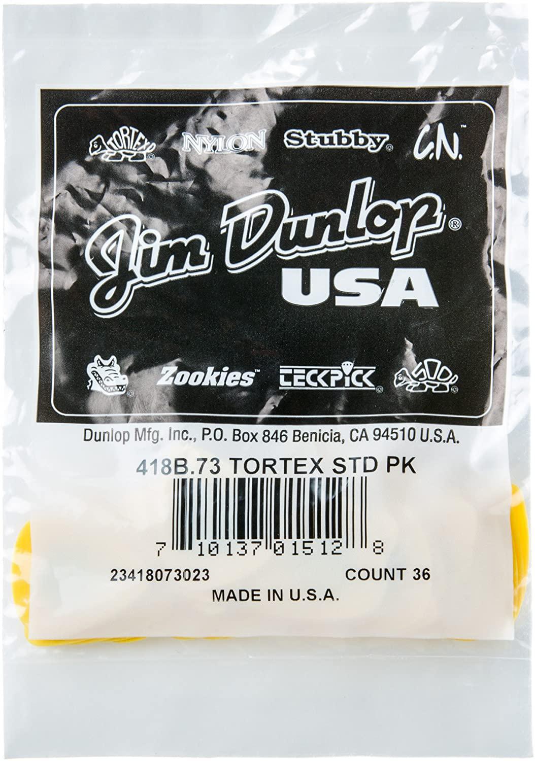 Dunlop - Plumillas Tortex Standard, 36 Piezas Calibre: .73 Mod.418B.73_13