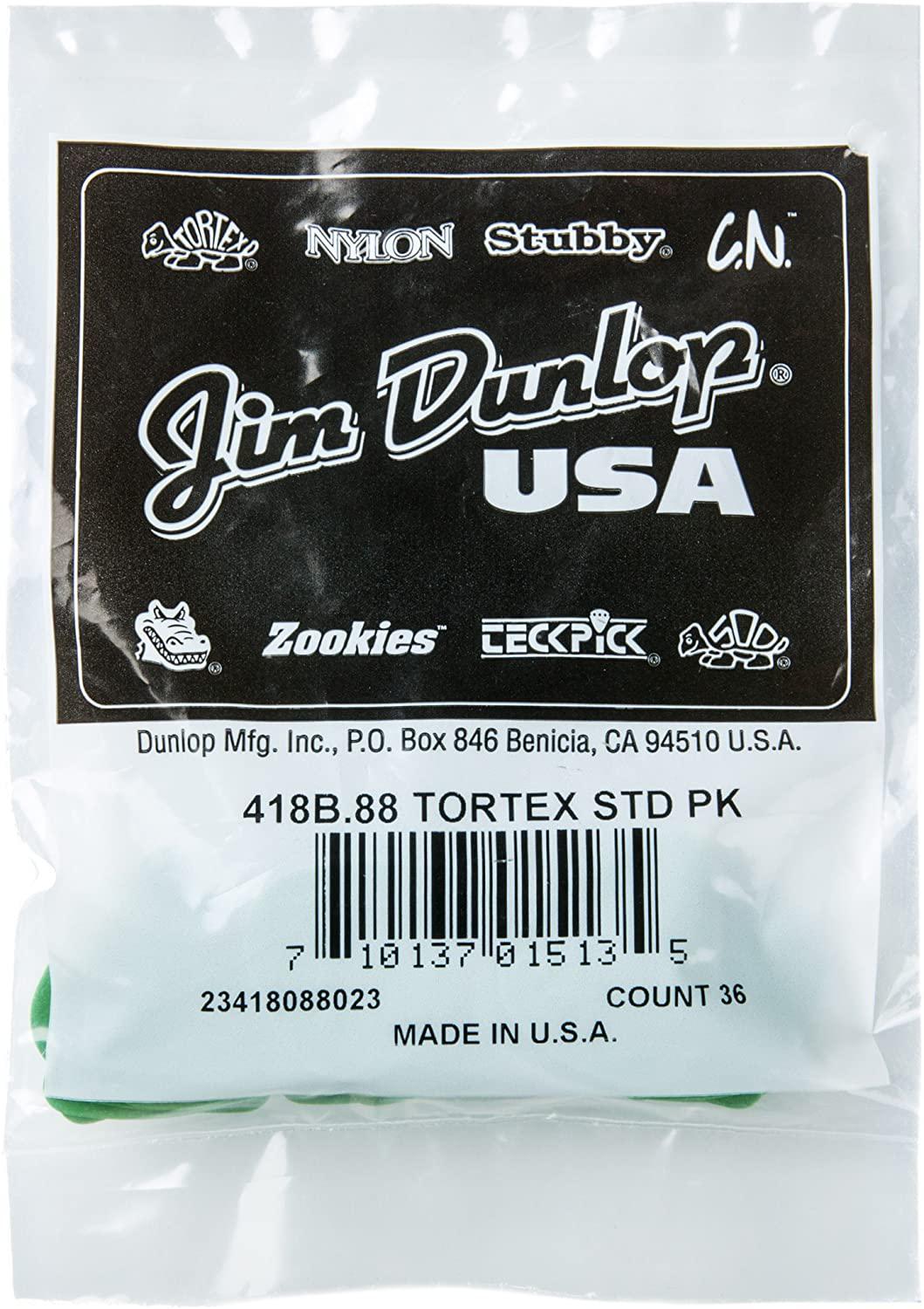 Dunlop - Plumillas Tortex Standard, 36 Piezas Calibre: .88 Mod.418B.88_17