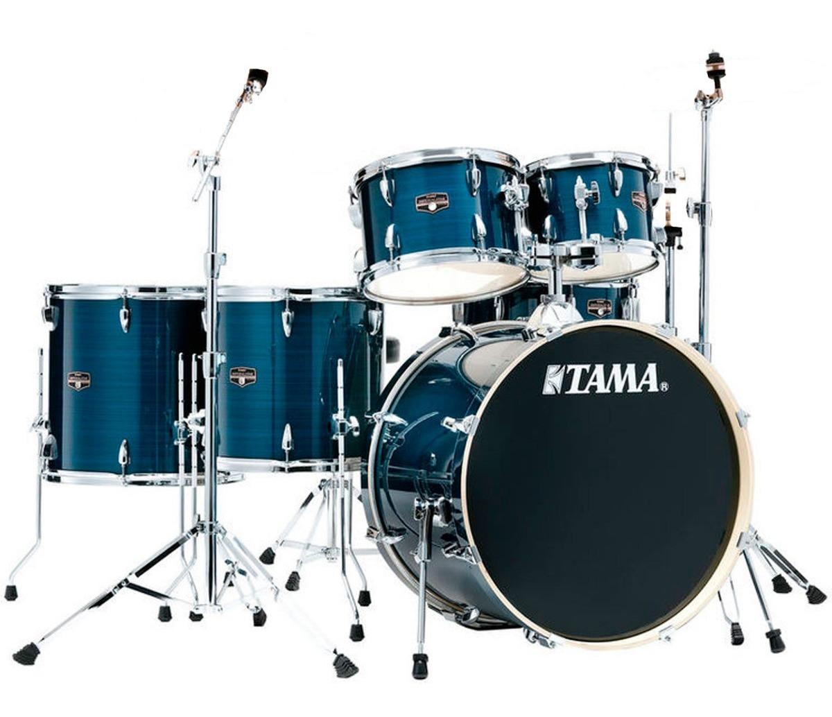 Tama - Bateria Imperialstar de 6 Piezas con Atriles y Asiento, Color: Azúl Metálico Mod.IE62H6W-HLB_7