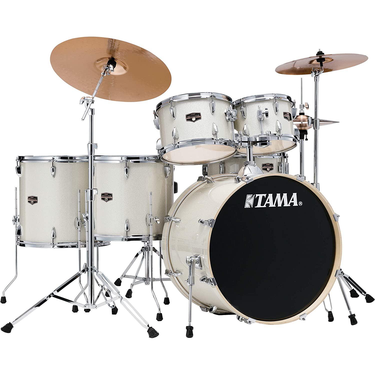 Tama - Bateria Imperialstar de 6 Piezas con Atriles y Asiento, Color: Blanco Brillante Mod.IE62H6W-VWS_9