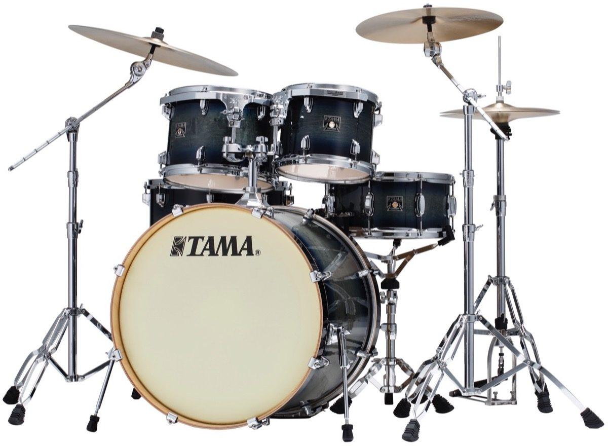 Tama - Bateria Superstar Classic Maple de 5 Piezas con Atriles, Color: Azul Sombreado Mod.CL52KS-DIB_5