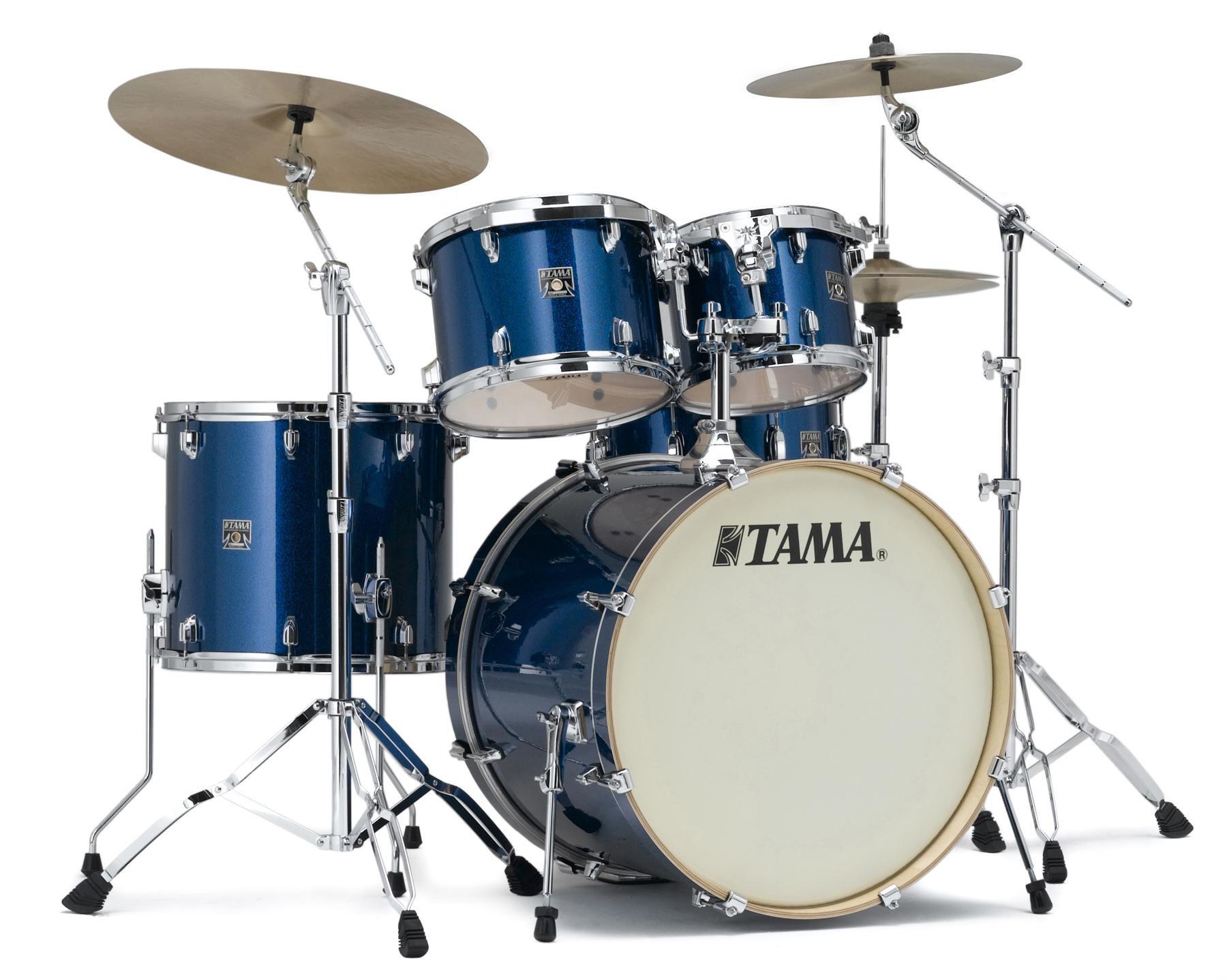 Tama - Bateria Superstar Classic Maple de 5 Piezas con Atriles, Color: Azul Brillante Mod.CK52KS-ISP_8