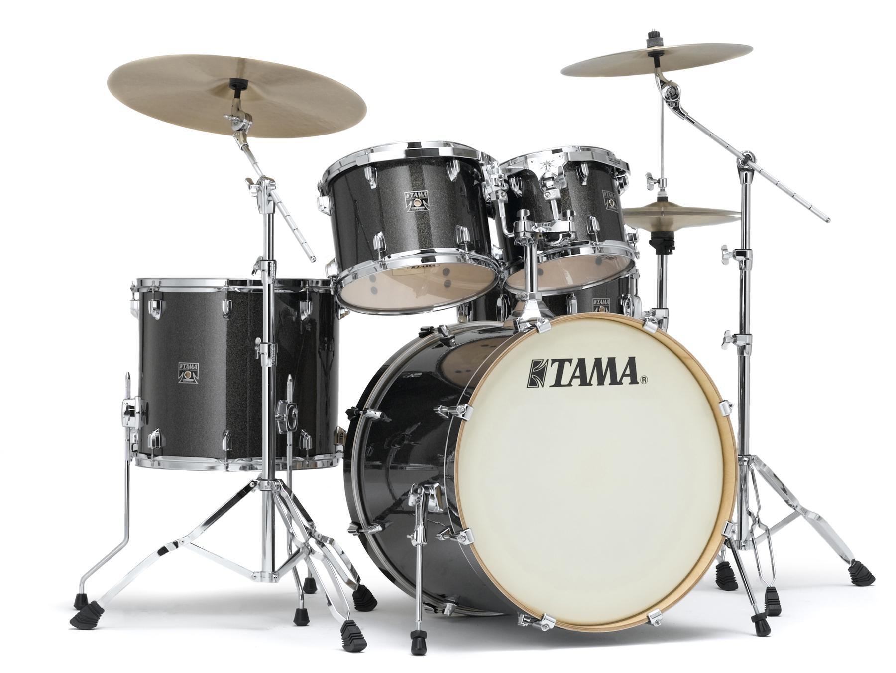 Tama - Bateria Superstar Classic Maple de 5 Piezas con Atriles, Color: Negro Brillante Mod.CK52KS-MGD_9