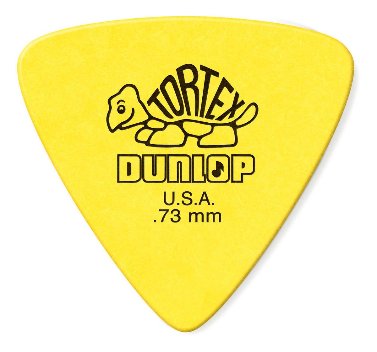 Dunlop - 36 Plumillas Tortex Triángulo, Calibre: .73 Color: Amarillo Mod.431P.73_18