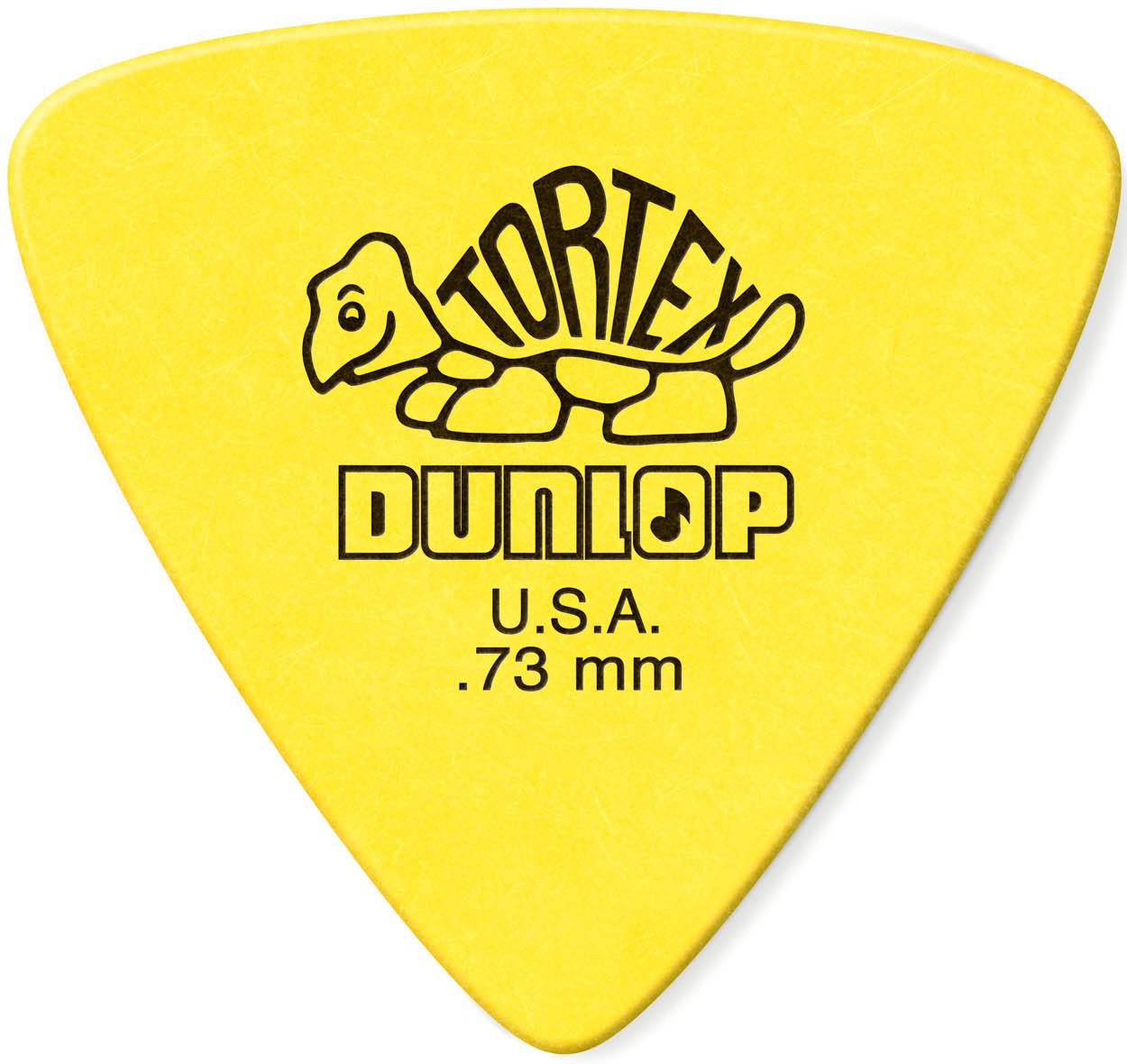 Dunlop - 36 Plumillas Tortex Triángulo, Calibre: .73 Color: Amarillo Mod.431P.73_20