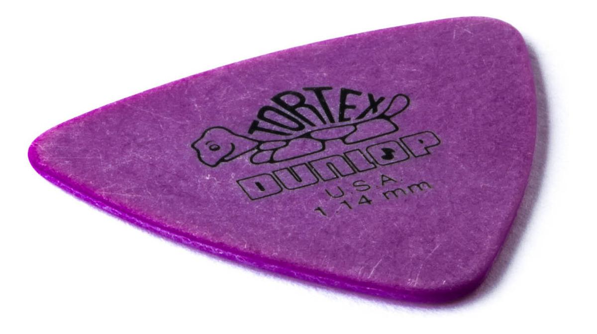 Dunlop - 36 Plumillas Tortex Triángulo, Calibre: 1.14 Color: Morado Mod.431P1.14_26