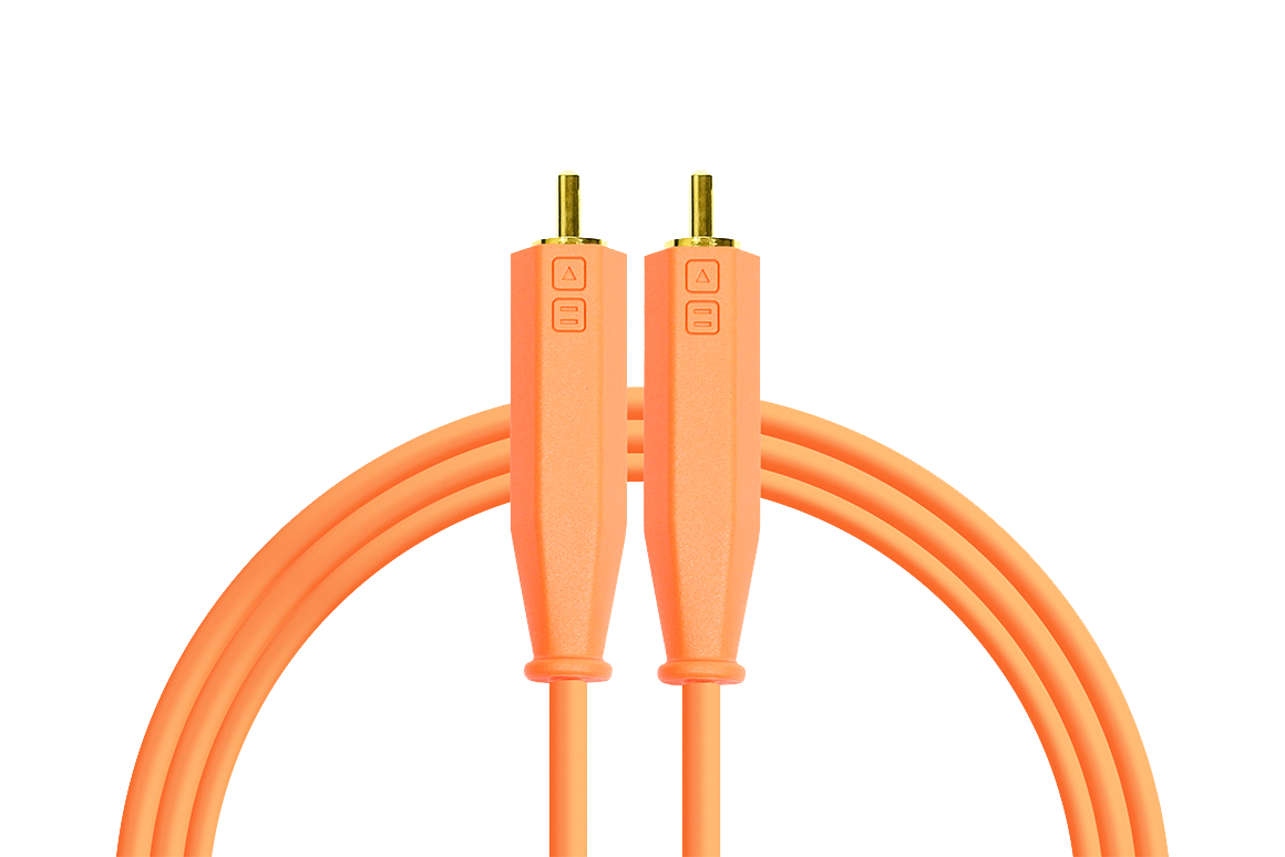 DJTT - Cable de Audio RCA a RCA de 1.5 mts, Color: Naranja_3