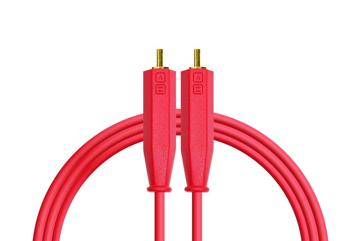 DJTT - Cable de Audio RCA a RCA de 1.5 mts, Color: Rojo_4