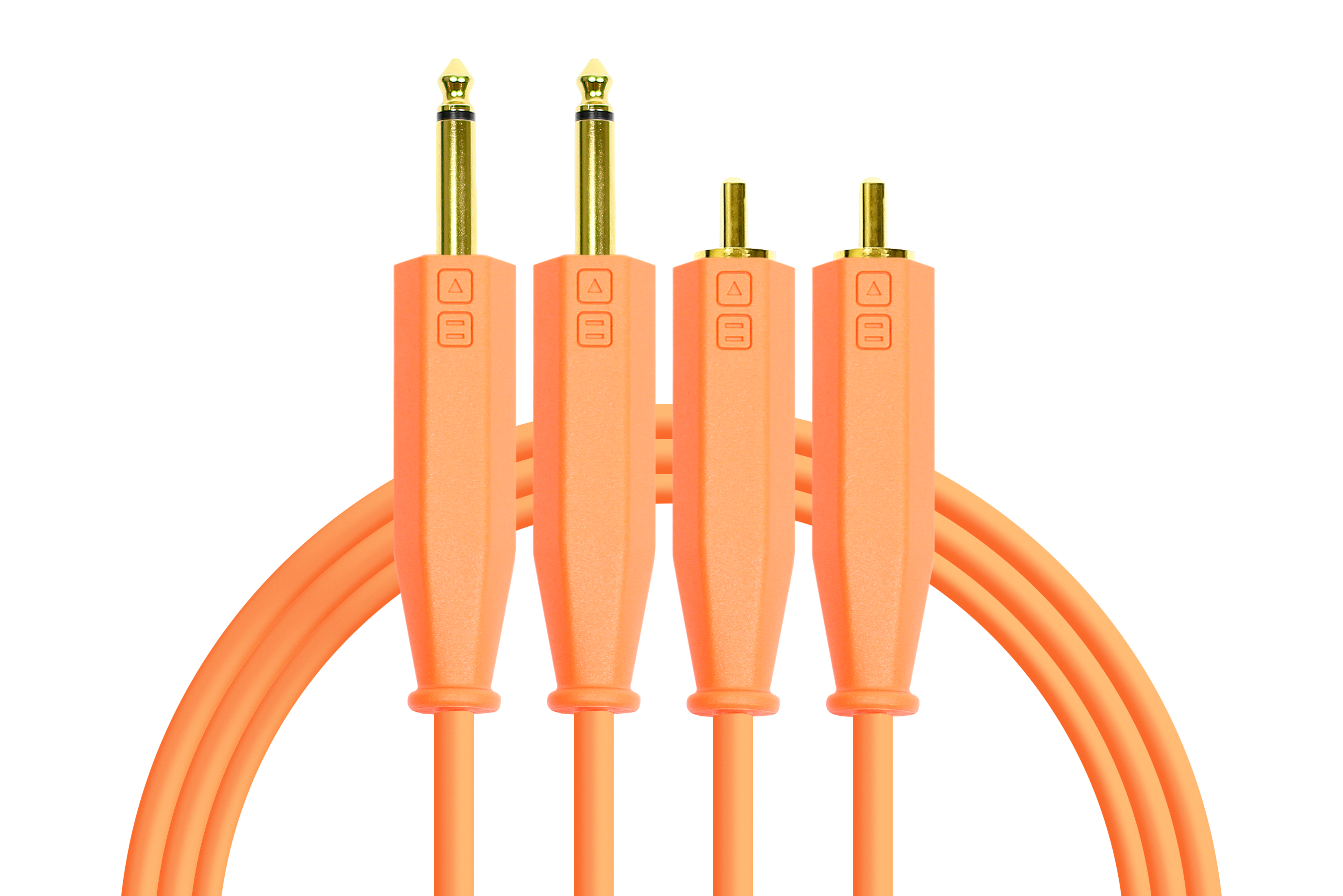 DJTT - Cable de Audio 1/4 a RCA de 1.5 mts, Color: Naranja_19
