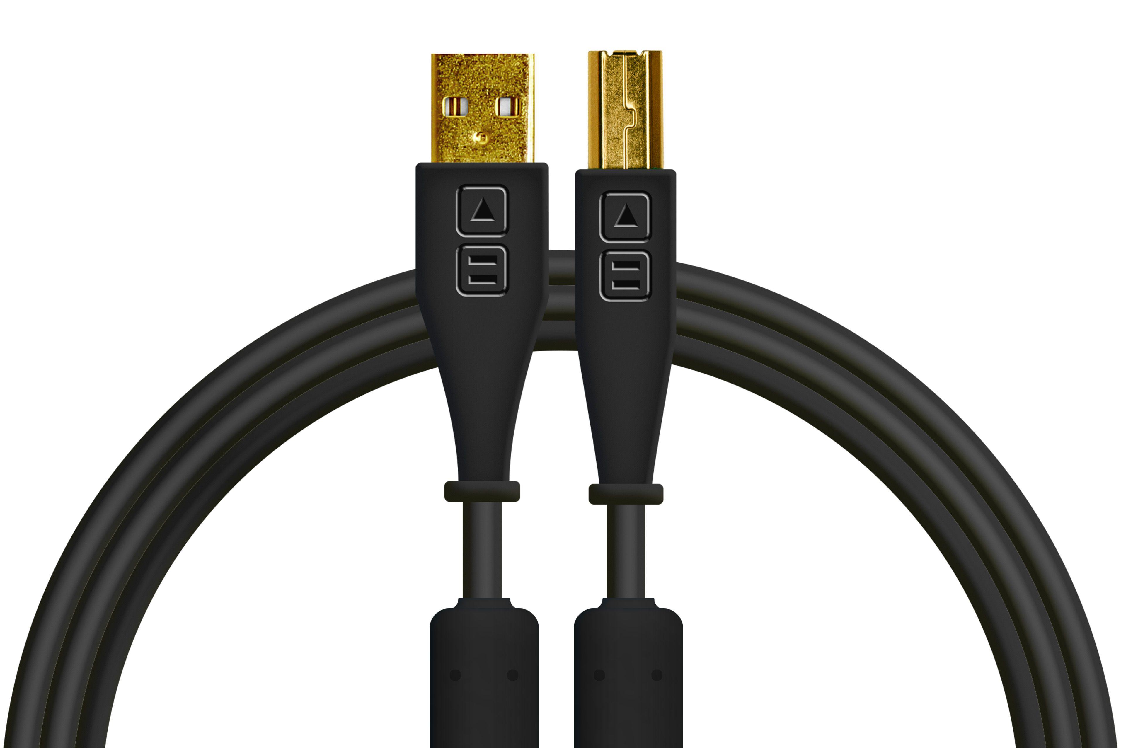 DJTT - Cable de Datos y Audio USB-A a USB-B, Recto / Recto Color: Negro_2