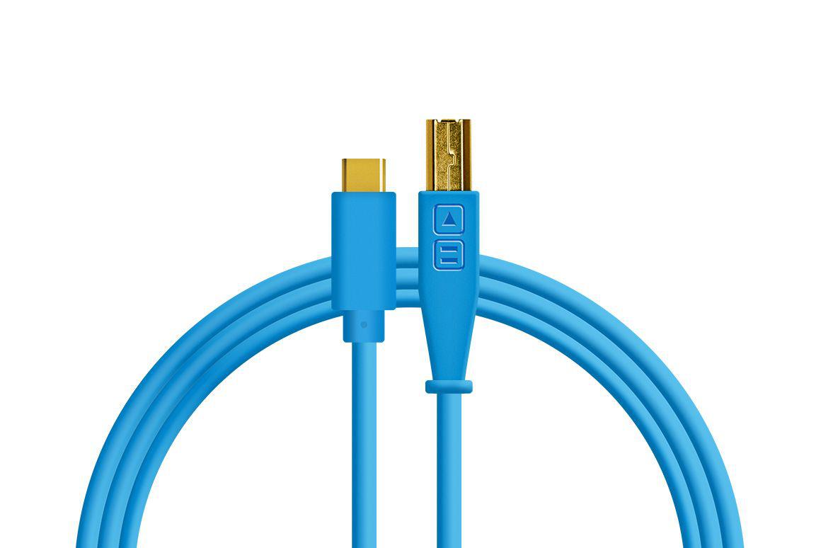 DJTT - Cable de Datos y Audio USB-B a USB-C, Recto / Recto Color: Azúl_30