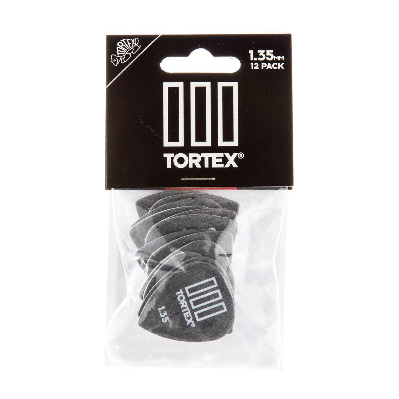 Dunlop - 12 Plumillas Tortex TIII para Guitarra, Calibre: 1.35 mm Mod.462P1.35_56