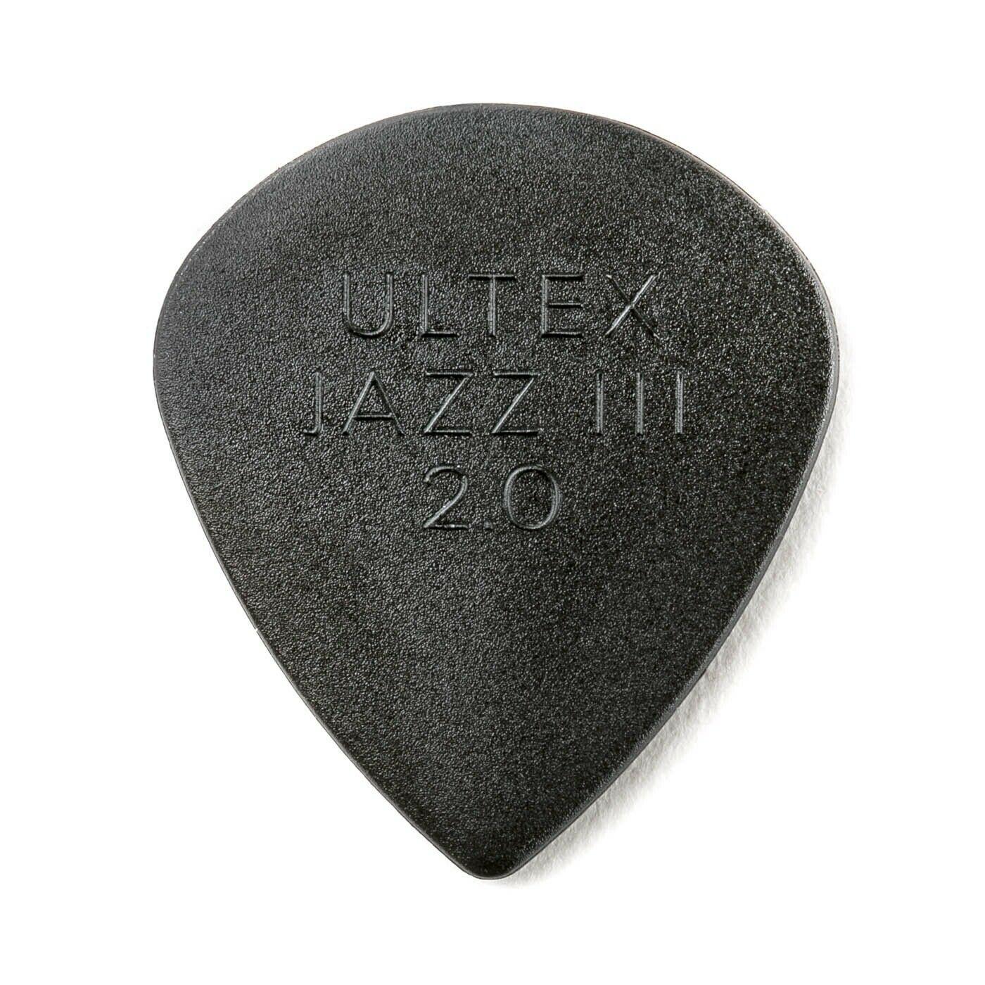 Dunlop - Plumillas Ultex Jazz III, 24 Piezas Calibre: 2.0 Mod.427R2.0_21