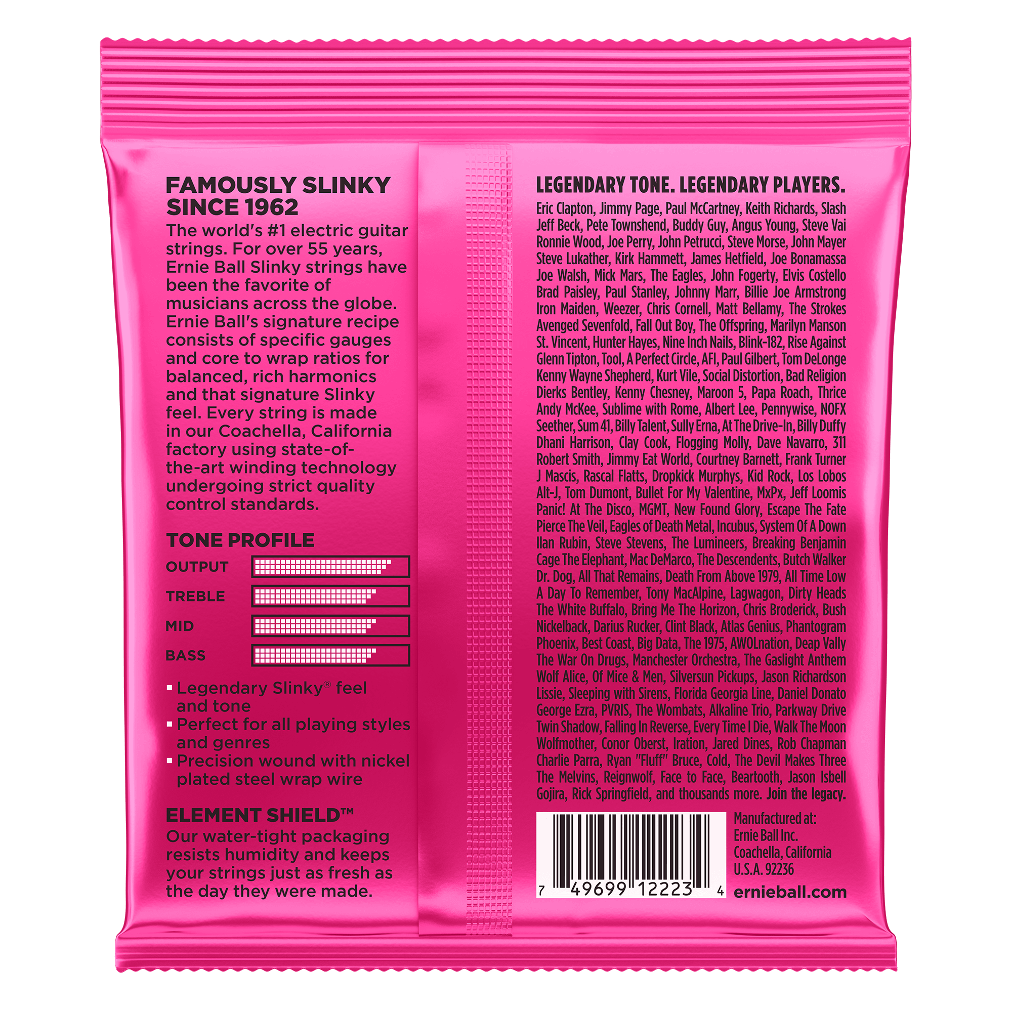 Ernie Ball - Encordado para Guitarra Electrica Super Slinky Rosa Mod.2223_3