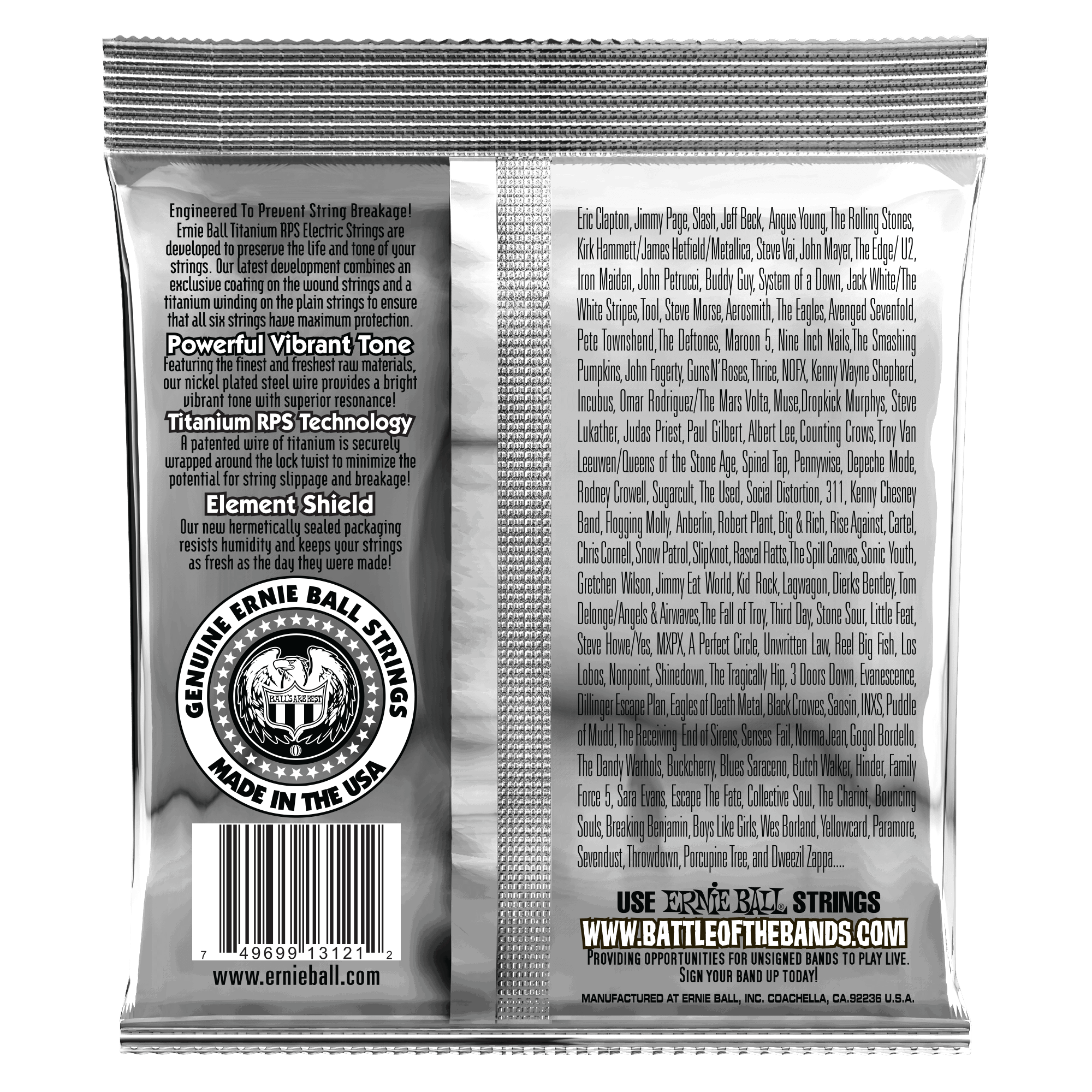 Ernie Ball - Encordado para Guitarra Electrica Reg Slinky Coated Mod.3121_12