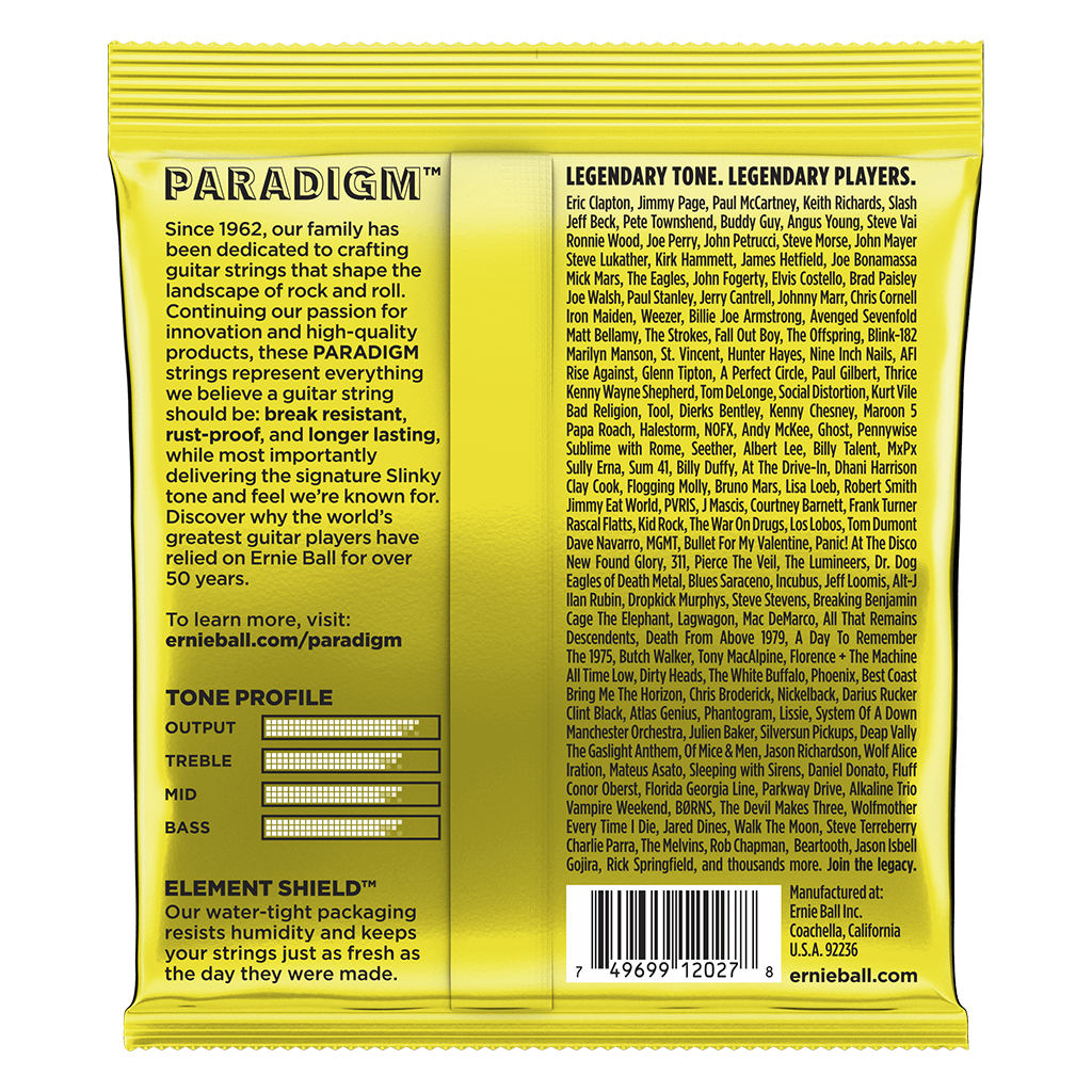 Ernie Ball - Encordado Paradigm para Guitarra Eléctrica, Material: Niquel Calibre: 11 - 54 Mod.2027_2