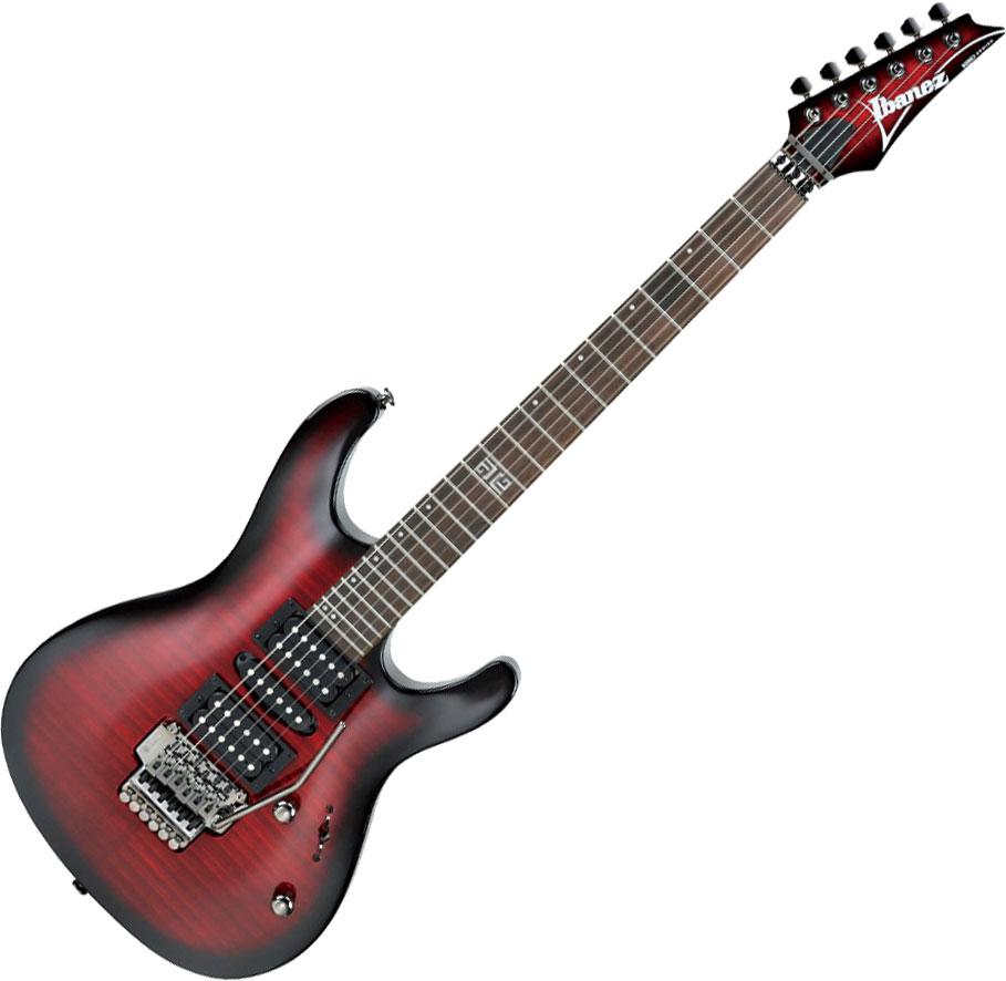 Ibañez - Guitarra Eléctrica Kiko Loureiro, Color: Roja Sombreada Mod.KIKOSP2-TRB_40