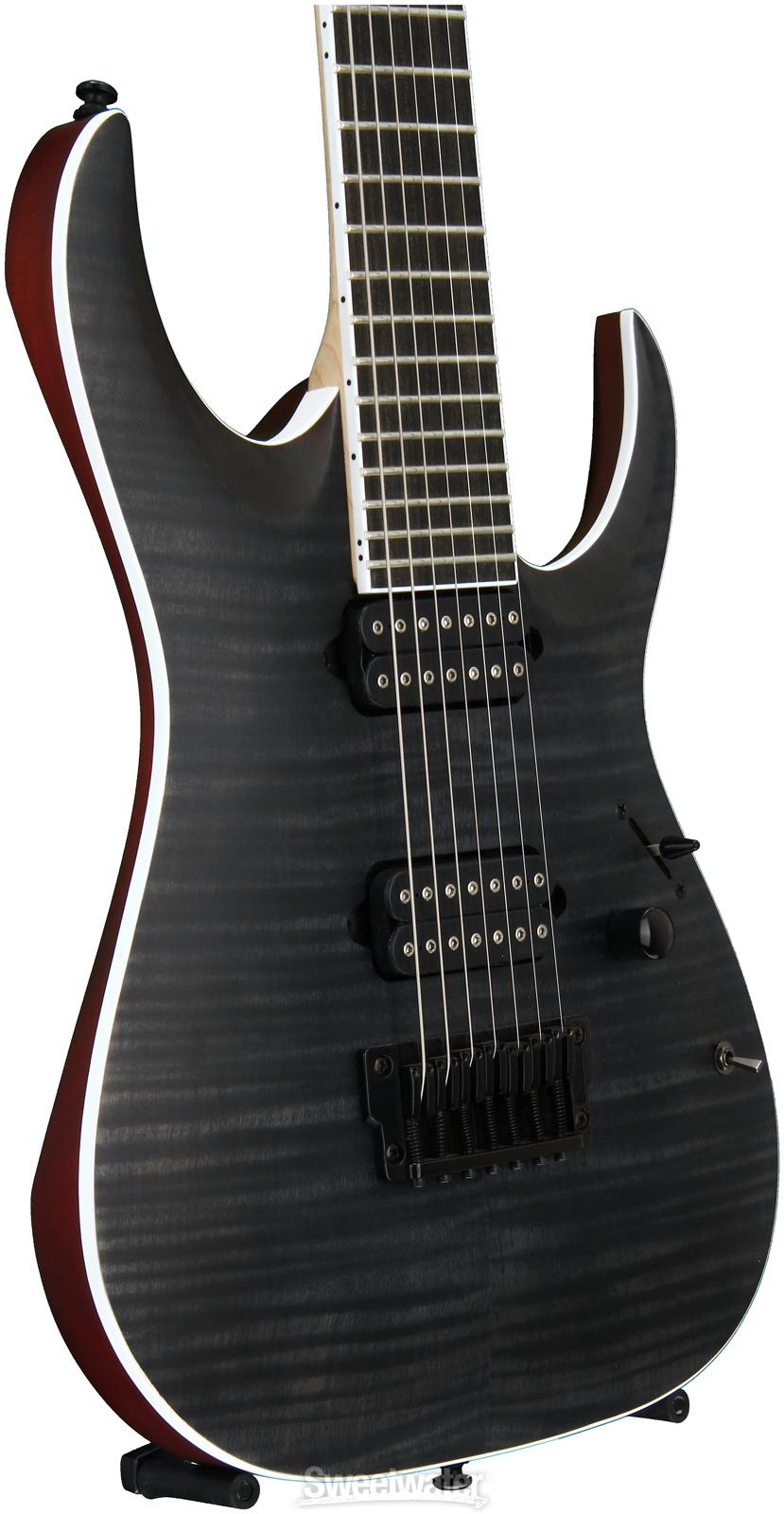 Ibañez - Guitarra Eléctrica RGA Iron Label de 7 Cuerdas, Color: Gris Mod.RGAIX7FM-TGF_158