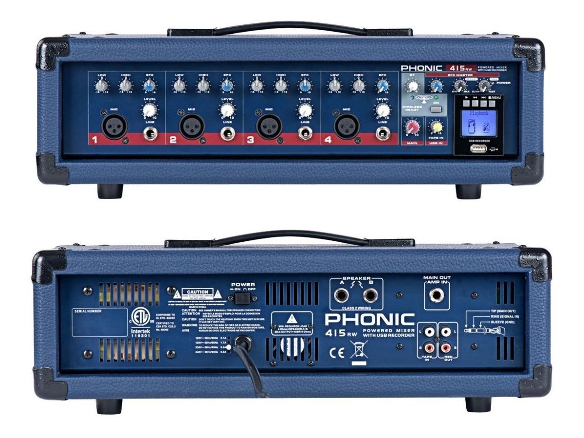 Phonic - Mezcladora Amplificada de 150 Watts RMS Mod.Powerpod 415RW_72