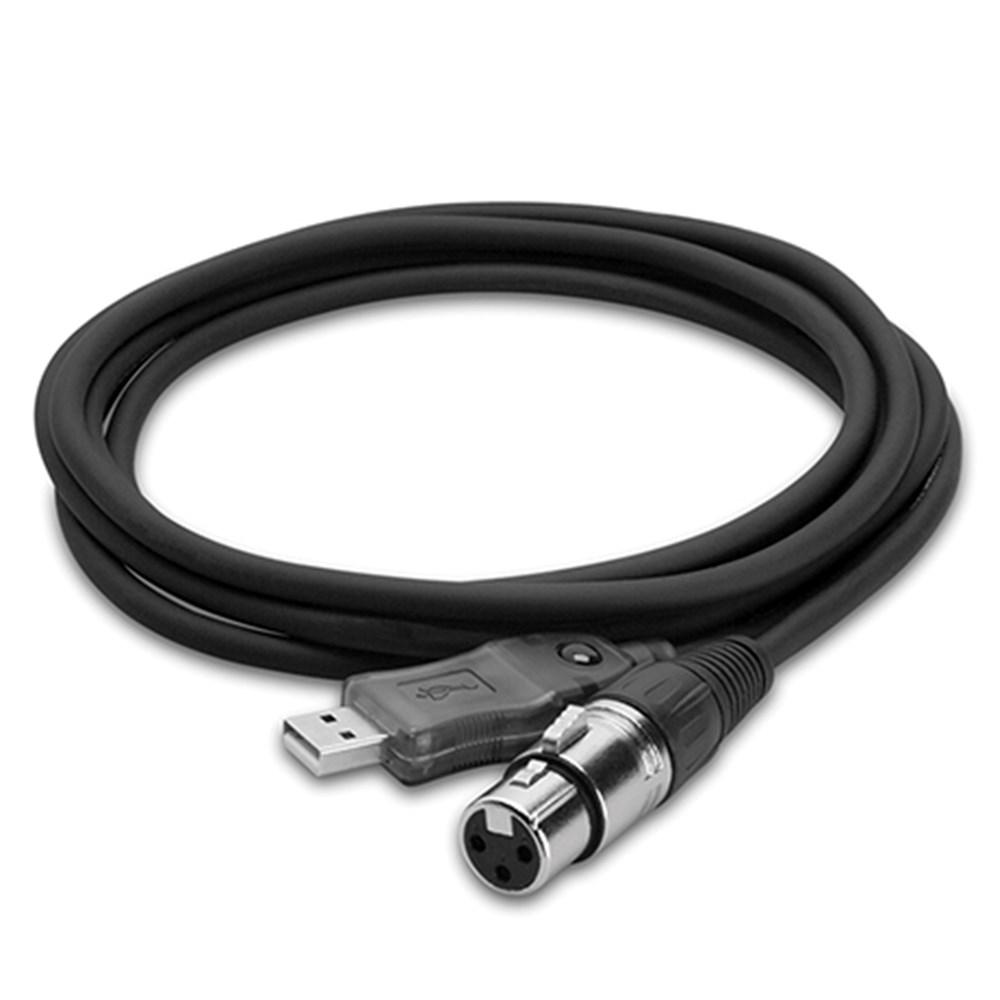 Hosa Technology - Cable Tracklink para Microfono (XLR3F) a USB Mod.UXA-110_76
