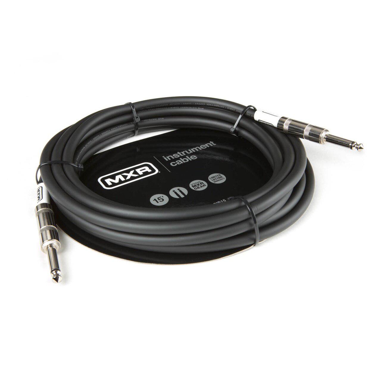 Dunlop - Cable MXR 4.57 mts., Color: Negro Recto / Recto Mod.DCIS15_32