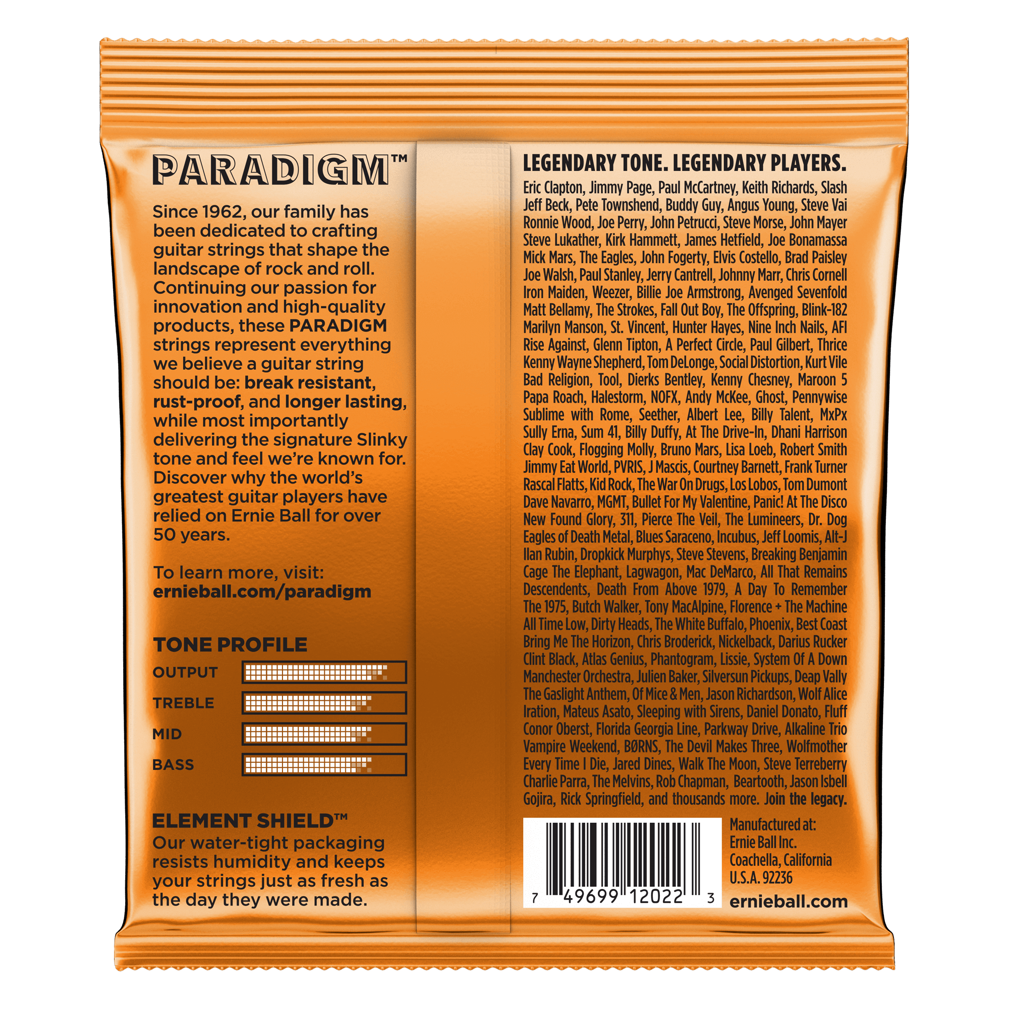 Ernie Ball - Encordado Paradigm Hybrid Slinky para Guitarra Electrica, Calibre: 9-46 Mod.2022_91