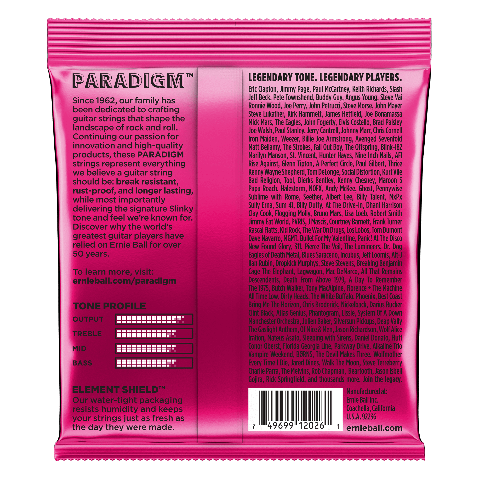 Ernie Ball - Encordado Paradigm Super Slinky para Guitarra Eléctrica, Calibre: 9-42 Mod.2023_92