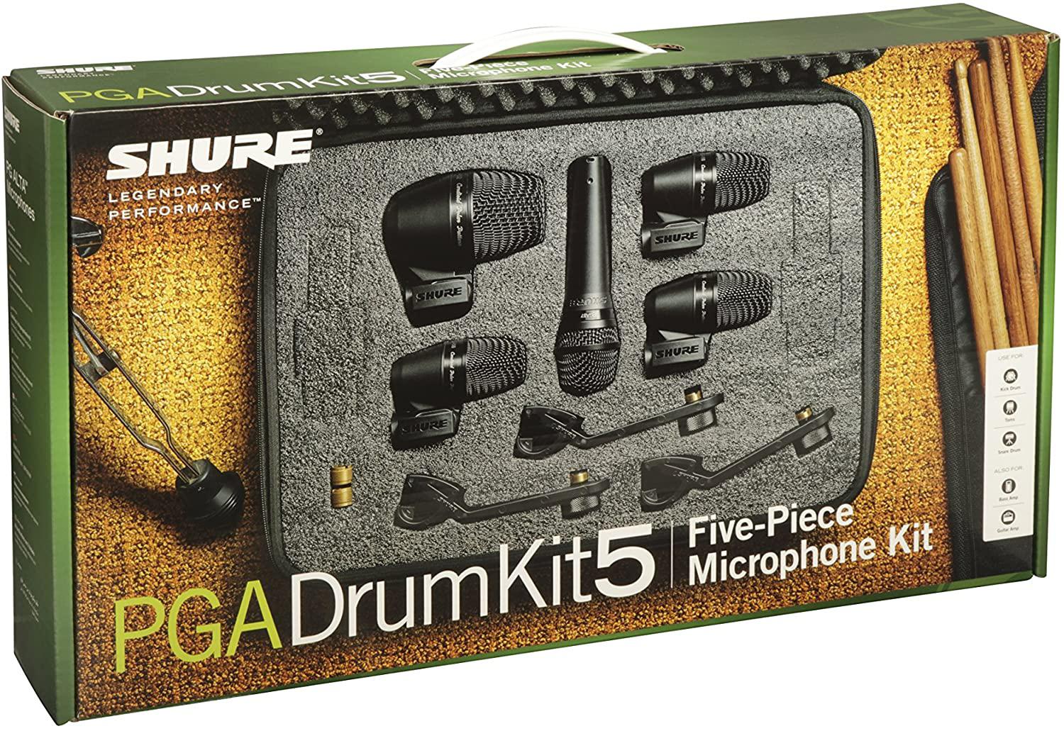 Shure - Kit de 5 Micrófonos Mod.PGADRUMKIT5_47